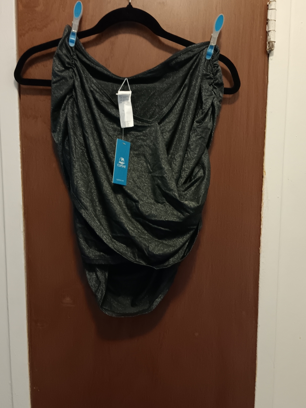 Cupshe Black Shimmery Women’s Swim Coverup Skirt Xl